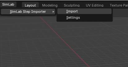Step Importer in SimLab Tab